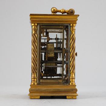 A set of five carriage and miniature clocks, 19th/20th Century.