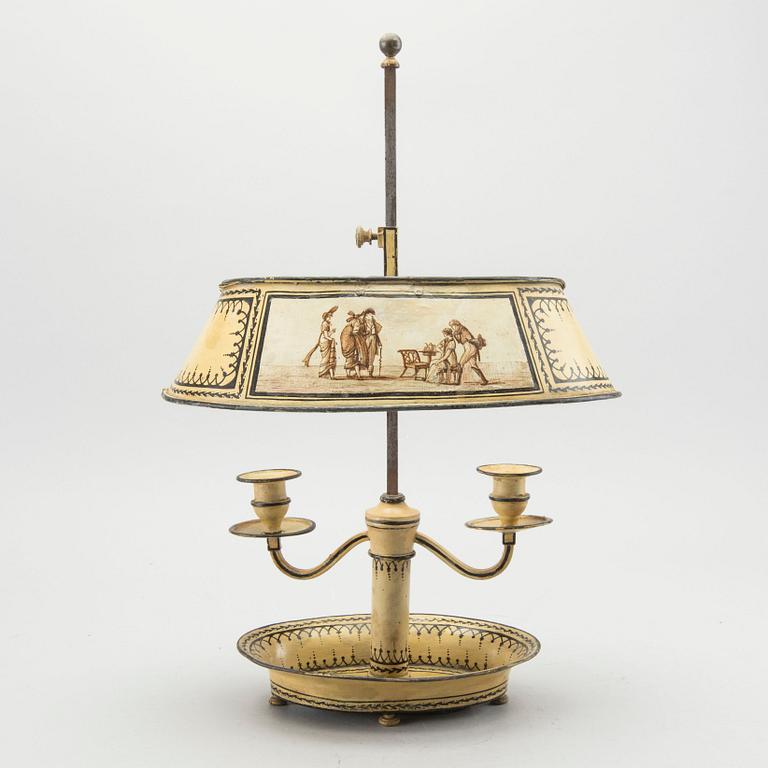 BOUILOTTE-LAMPA empire-stil sent 1800-tal.