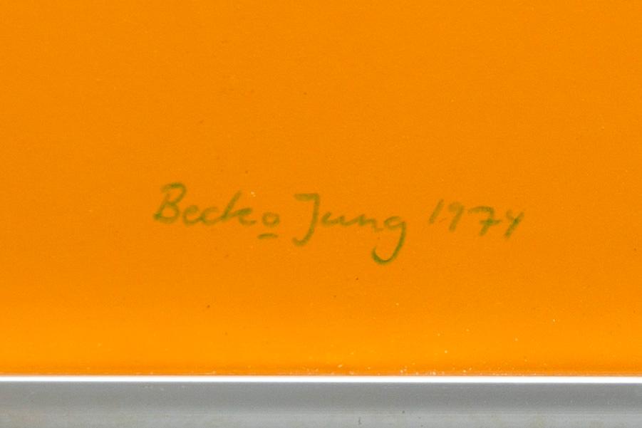 Beck & Jung, screenprint signerad daterad och numrerad 1974 12/20.