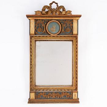 A Swedish late gustavian mirror, ca 1800.