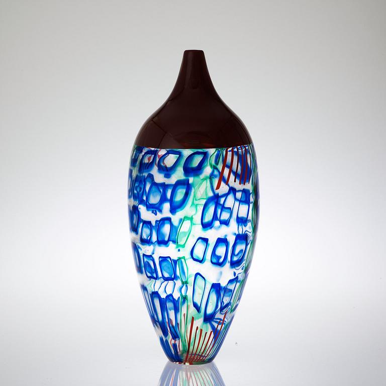 A Reino Björk glass vase, New York 1997.