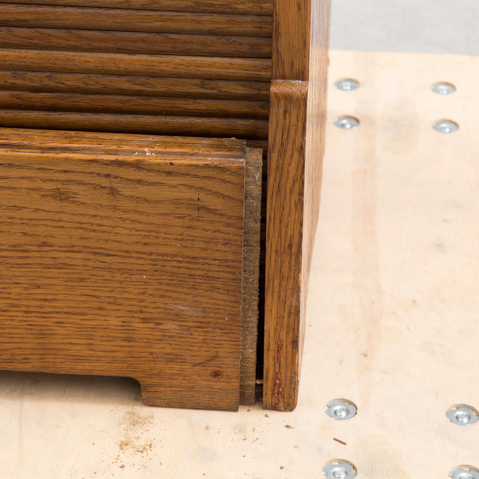 A German oak filing cabinet, first half of the 20th century.