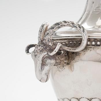 Mikael Nyberg, sockerskål med lock, silver, Stockholm 1788. Gustaviansk.