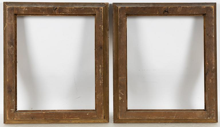 A pair of mid 19th century frames.