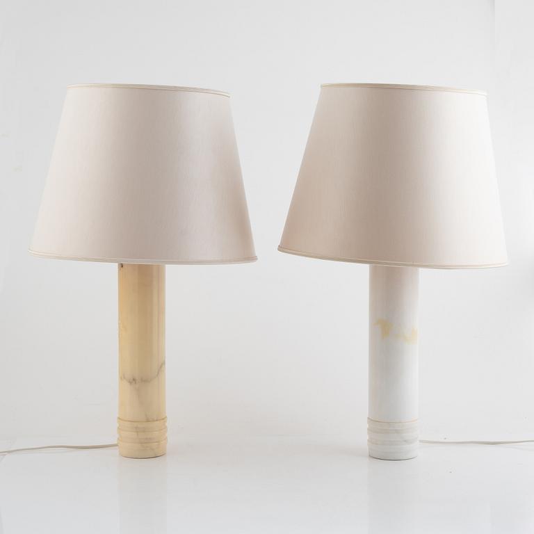 A matched pair of table lamps, Bergboms, second half of the 20th Century.