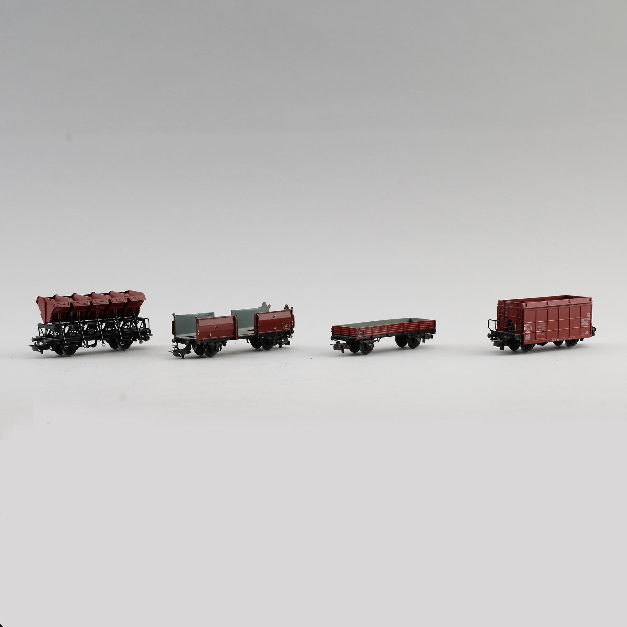 MODELLTÅGSVAGNAR, 20 st, Märklin, Tyskland.