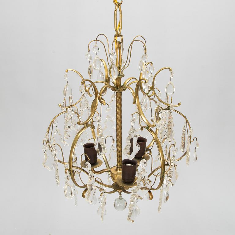 Paavo Tynell, a mid-20th century '1457/3' chandelier for Idman.