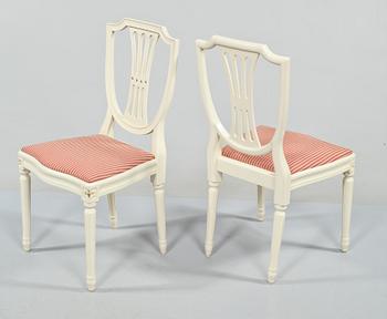 MATGRUPP, 7 delar, gustaviansk stil, 1900-talets andra hälft.