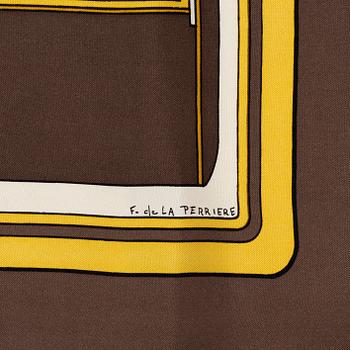 Hermès, two scarves "Les Coupés" and "Perspective".