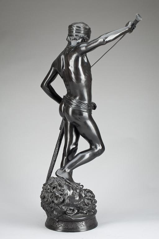 Jean Antonin Marius Mercié, "David vainqueur" (= The winner David).