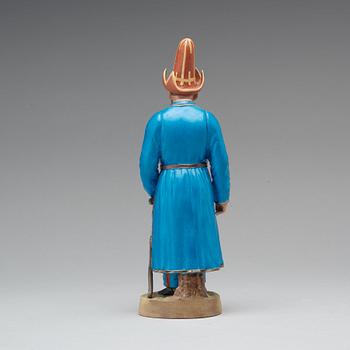 A Russian bisquit figure, "Bashkir", Kuznetsov/Gardner, Russia, 1891-1917.