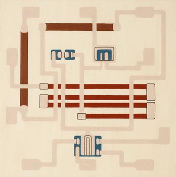 425. Ulla Wiggen, "Kopplingsschema" (Wiring diagram).