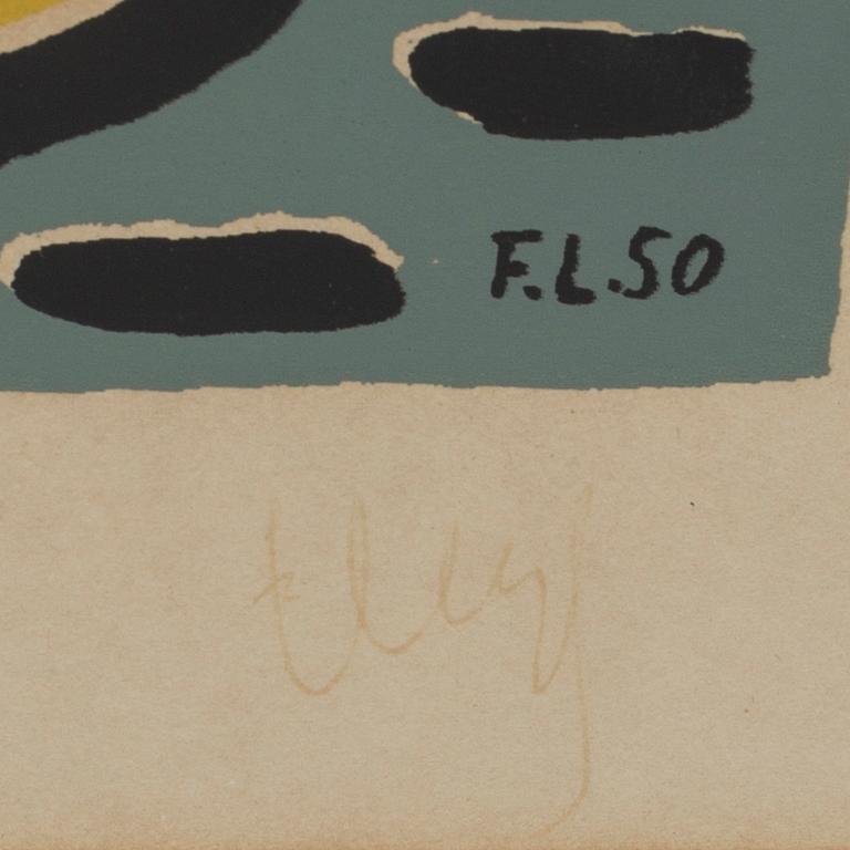 FERNAND LÉGER, silcscreen, signed, 1950,