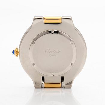 Cartier, Must 21, alarm clock, 56 mm.