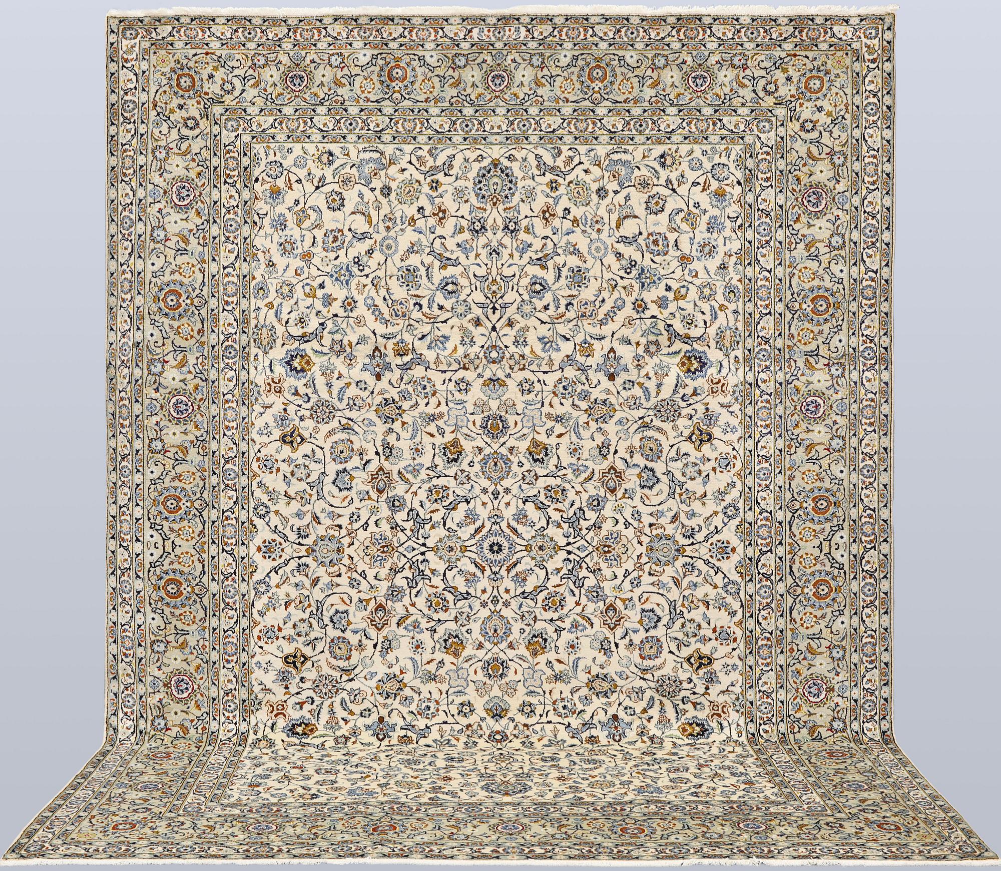 A Keshan carpet, approx. 385 x 270 cm.