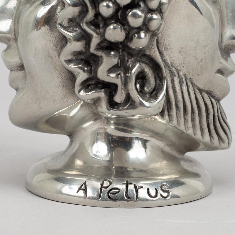 Anna Petrus, a "Janushuvud" pewter vase, for Firma Svenskt Tenn, Stockholm 2020.