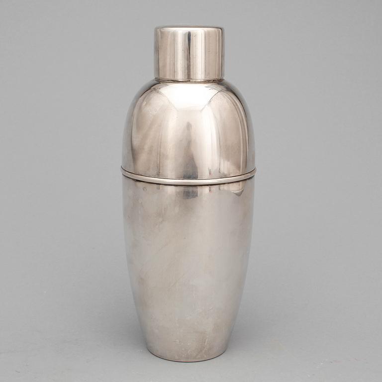 SHAKER, nysilver, C G Hallberg, 1900-talets första hälft.