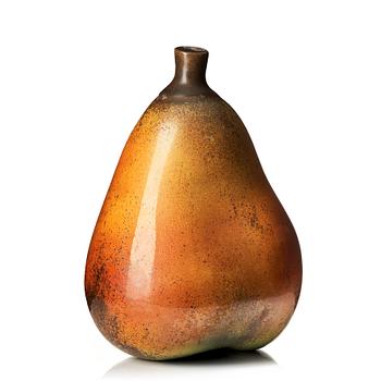 74. Hans Hedberg, a faience sculpture of a large pear, Biot, France.