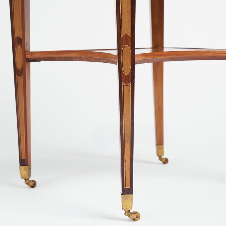 A Gustavian Tea table, by Georg Haupt (master in Stockholm 1770-1784), not signed.