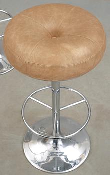 BARSTOLAR, ett par, "Saturnus", Johansson Design, Markaryd, 1970-tal.