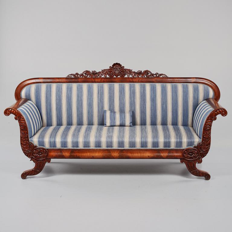 SOFFA, senempire, 1800-tal.