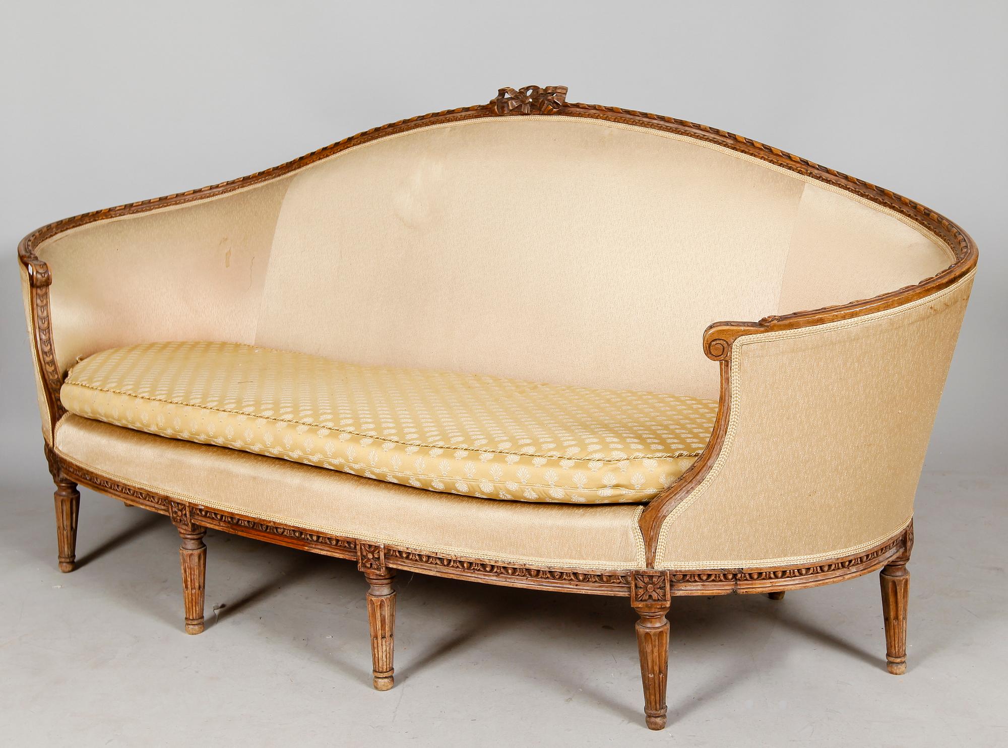 BADKARSSOFFA, gustaviansk stil, 1800-tal.