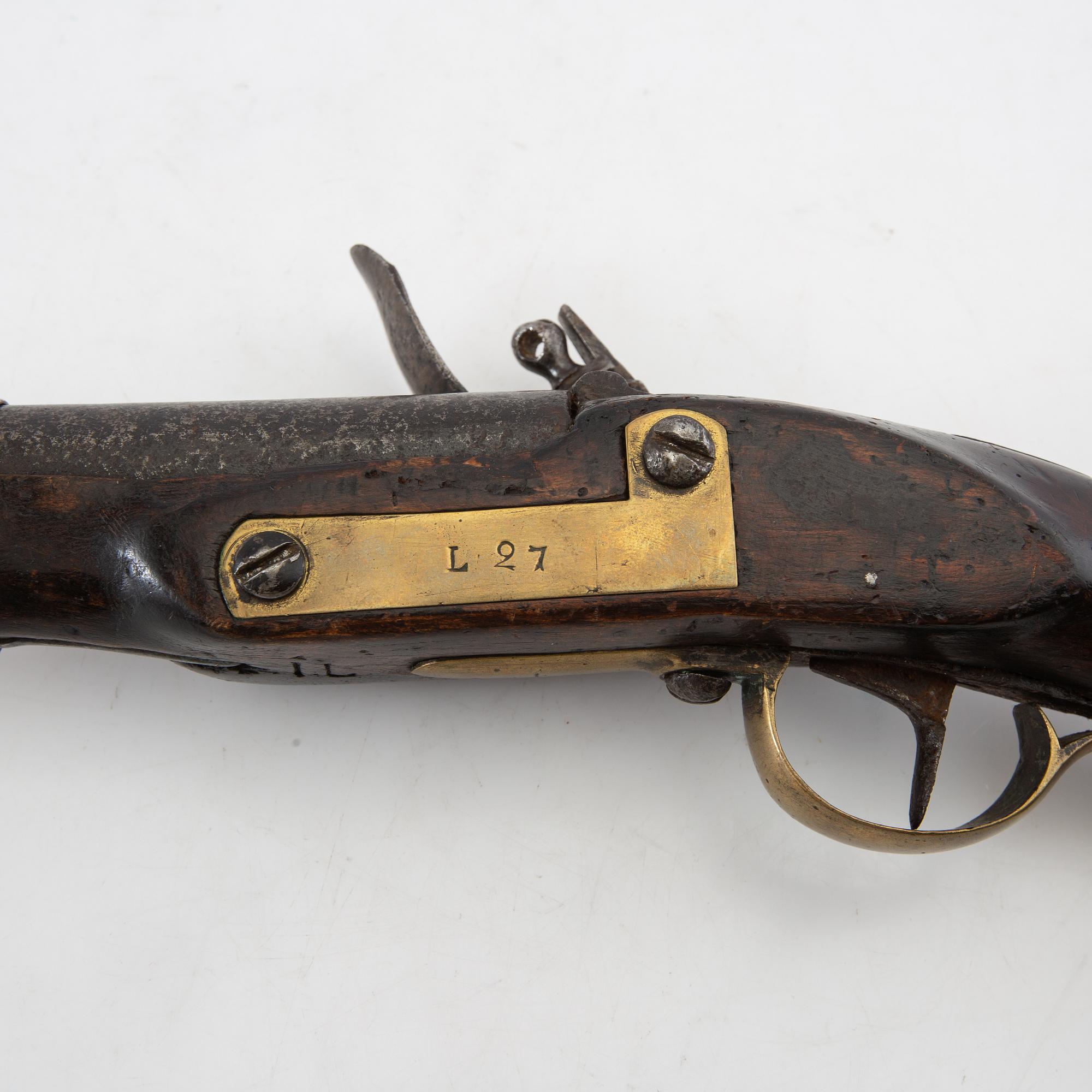 Flintlock pistol, Swedish, m/1816 for the Skåne Carabiniers.