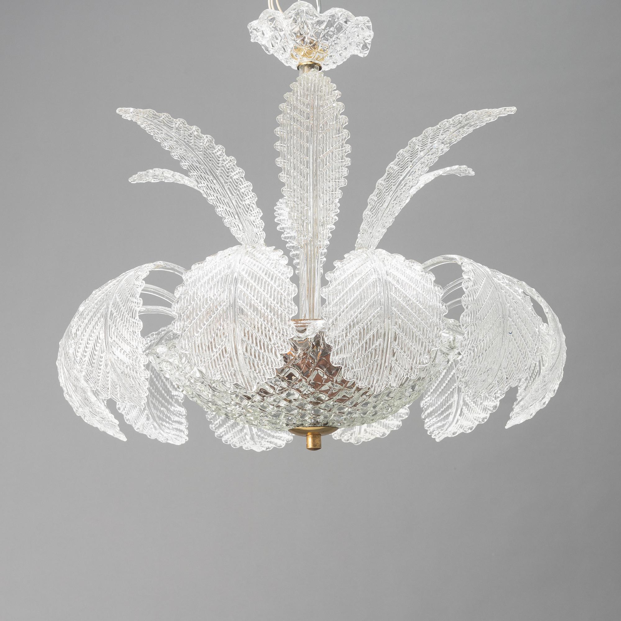 Chandelier, Venetian style, mid-20th century.