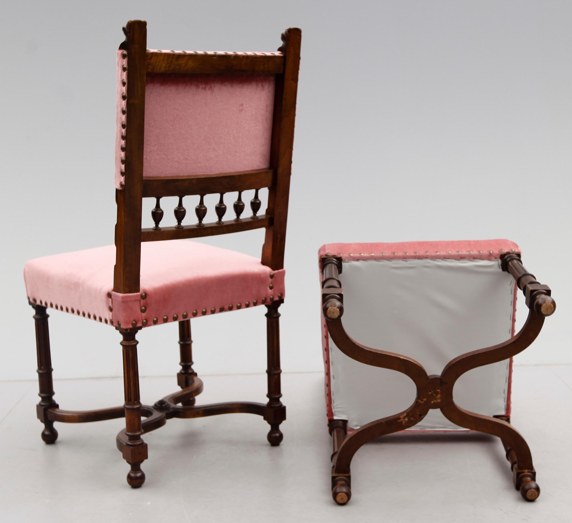 STOLAR, 10 st, barockstil, 1900-talets första hälft.