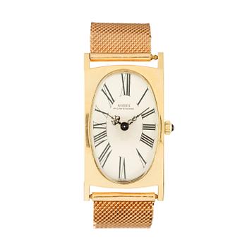 208. Gobbi - Milan Bienne. Gold. Manual winding. Approx 1967.