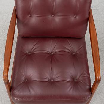 Ole Wanscher, a pair of armchairs, Denmark, second half of the 20th century.