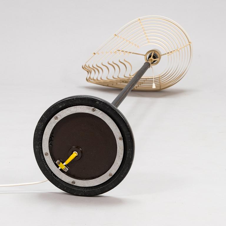 Alvar Aalto, an 'Angel's Wing' floor lamp. Manufactured by Valaistustyö.