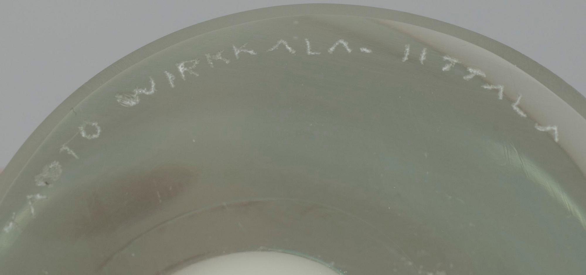 VAS, glas, "Fiskblåsa" sign. Tapio Wirkkala, Iittala.
