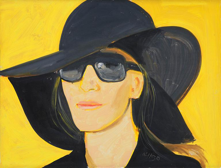 Alex Katz, "Study for Black Hat 11".