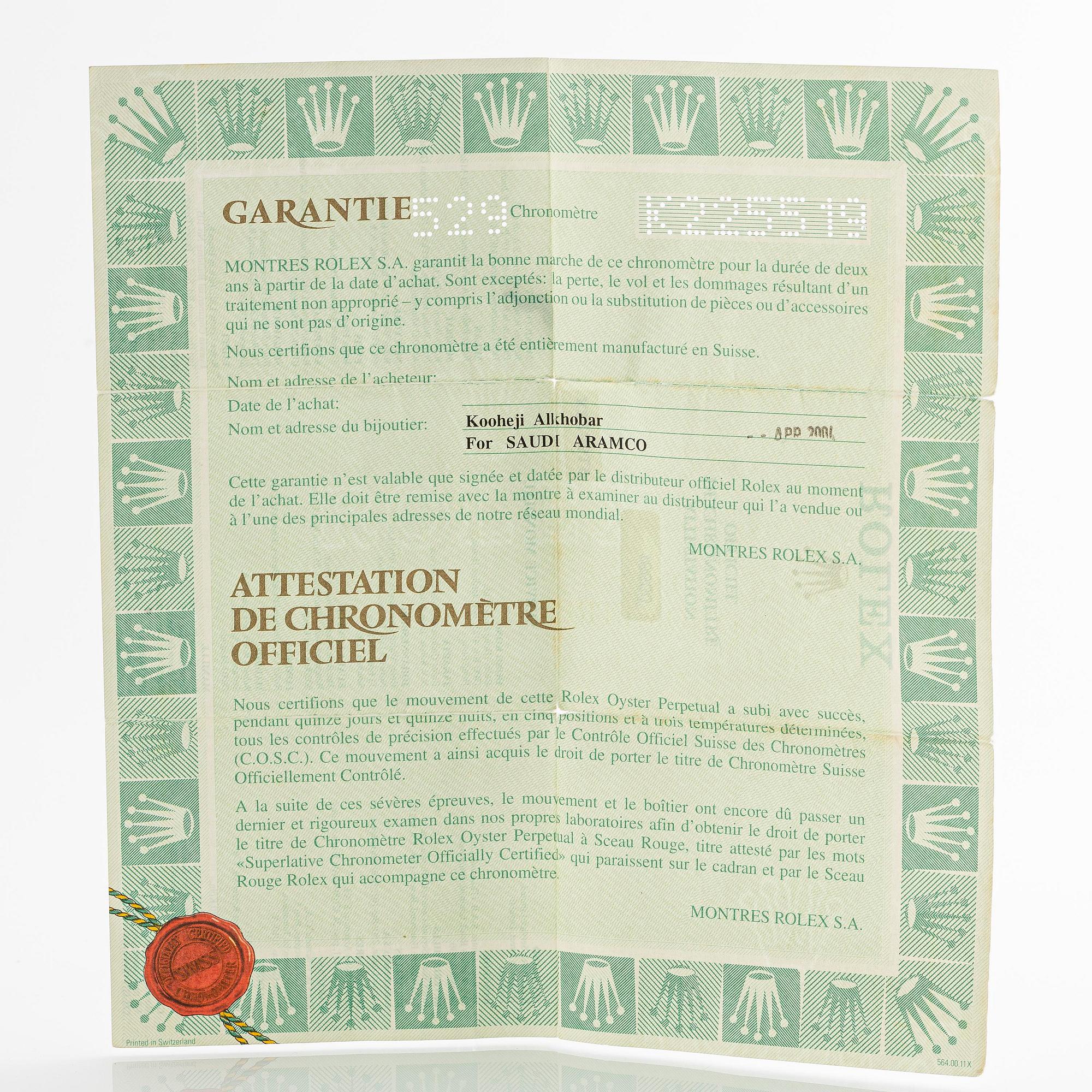 Rolex, Sea-Dweller, ca 2004.