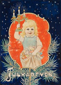 499. Jenny Nyström, "Julkärfven 1900" (Cover illustration for Christmas publication in 1900).