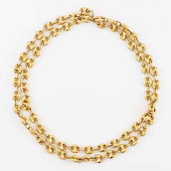 Necklace 18K gold.