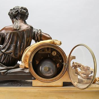 A 19th century French mantle clock.