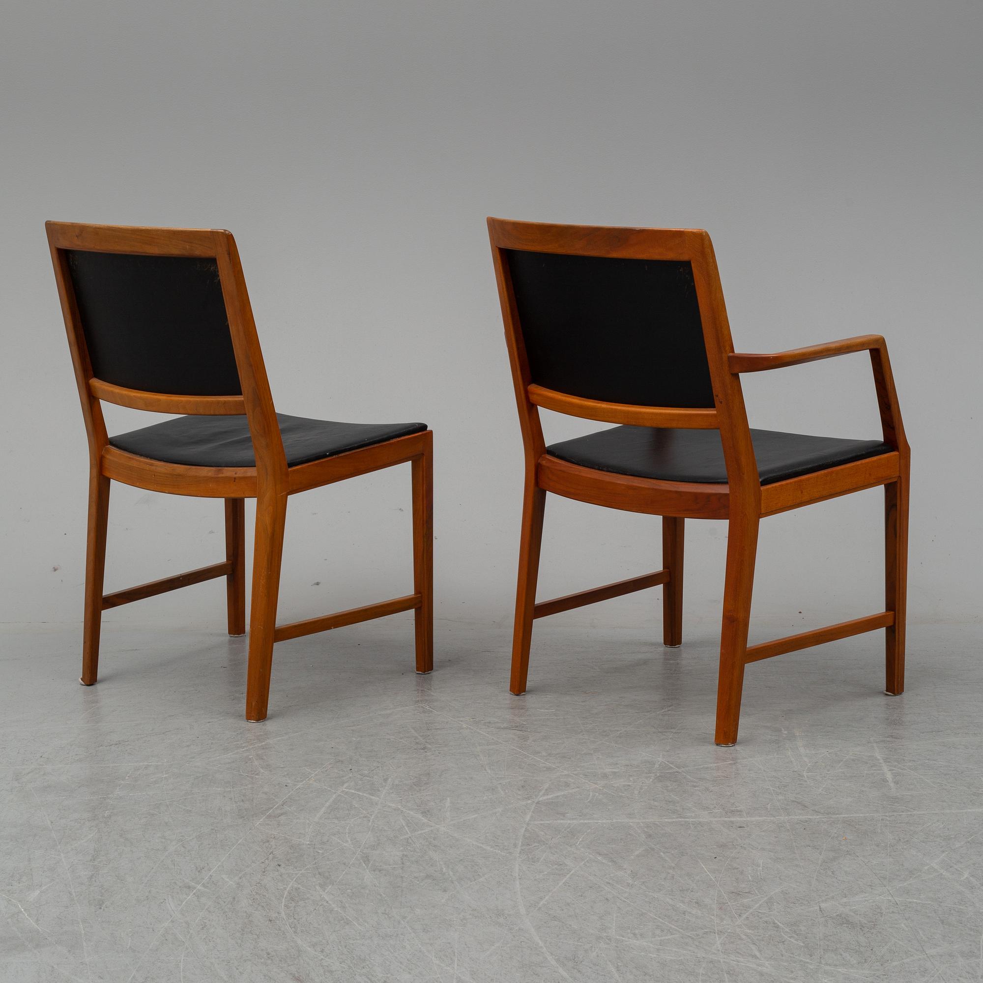 A set of table and chairs by Bertil Fridhagen for Bodafors.