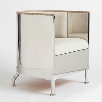 Mats Theselius, an "Inox" armchair, ed. 165/199, Källemo, Värnamo post 2015.