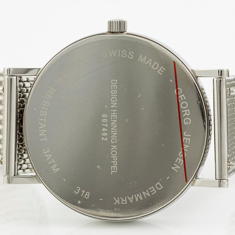 Georg Jensen, design Henning Koppel, wristwatch, 38.5 mm.