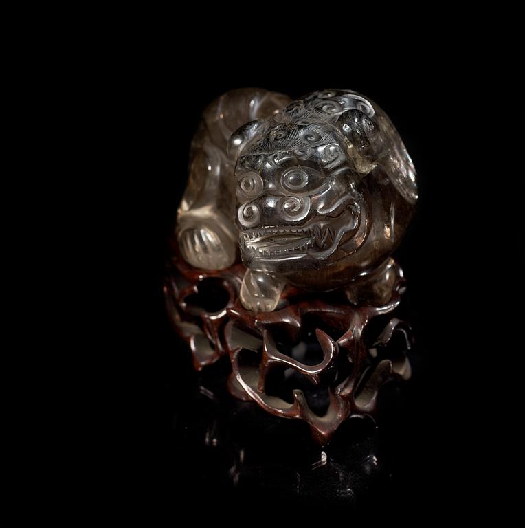 FIGURIN, rökkvarts. Sen Qing dynastin.