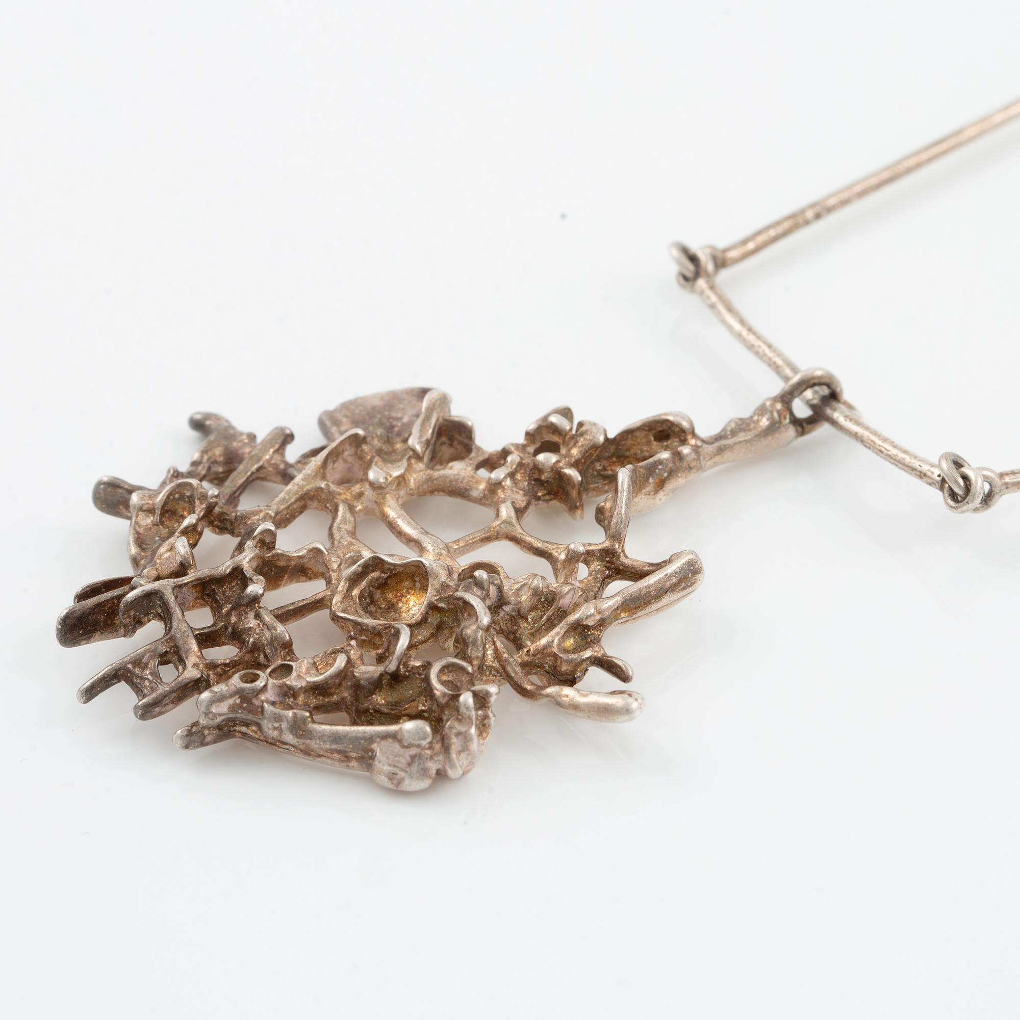 Juhls, necklace, sterling silver.