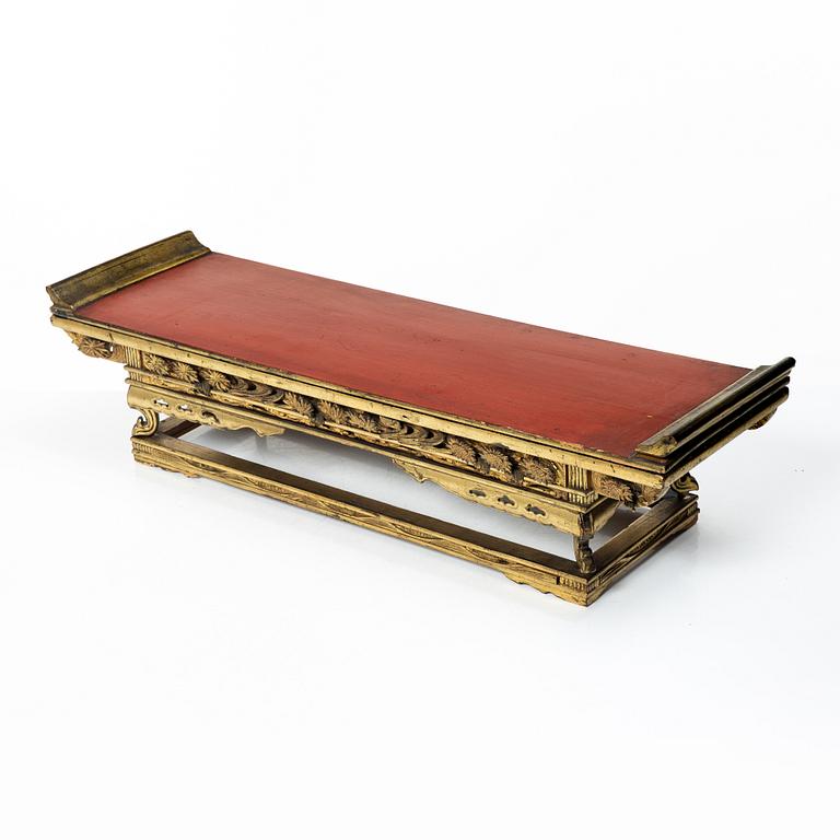 A Japanese lacquer altar table, Meiji period (1868-1912).