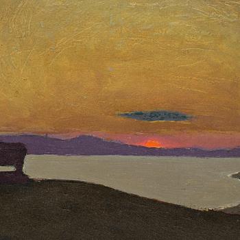 Pelle Swedlund, "Solen går ned" ("The sun goes down"), Lake Bolsena.
