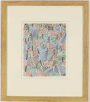 Sten Eklund, gouache on paper, signed SE and dated -99.