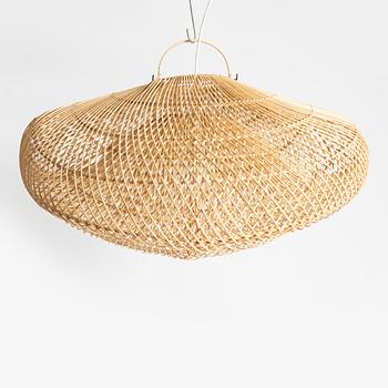 A pair of ceiling lamps, contemporary.