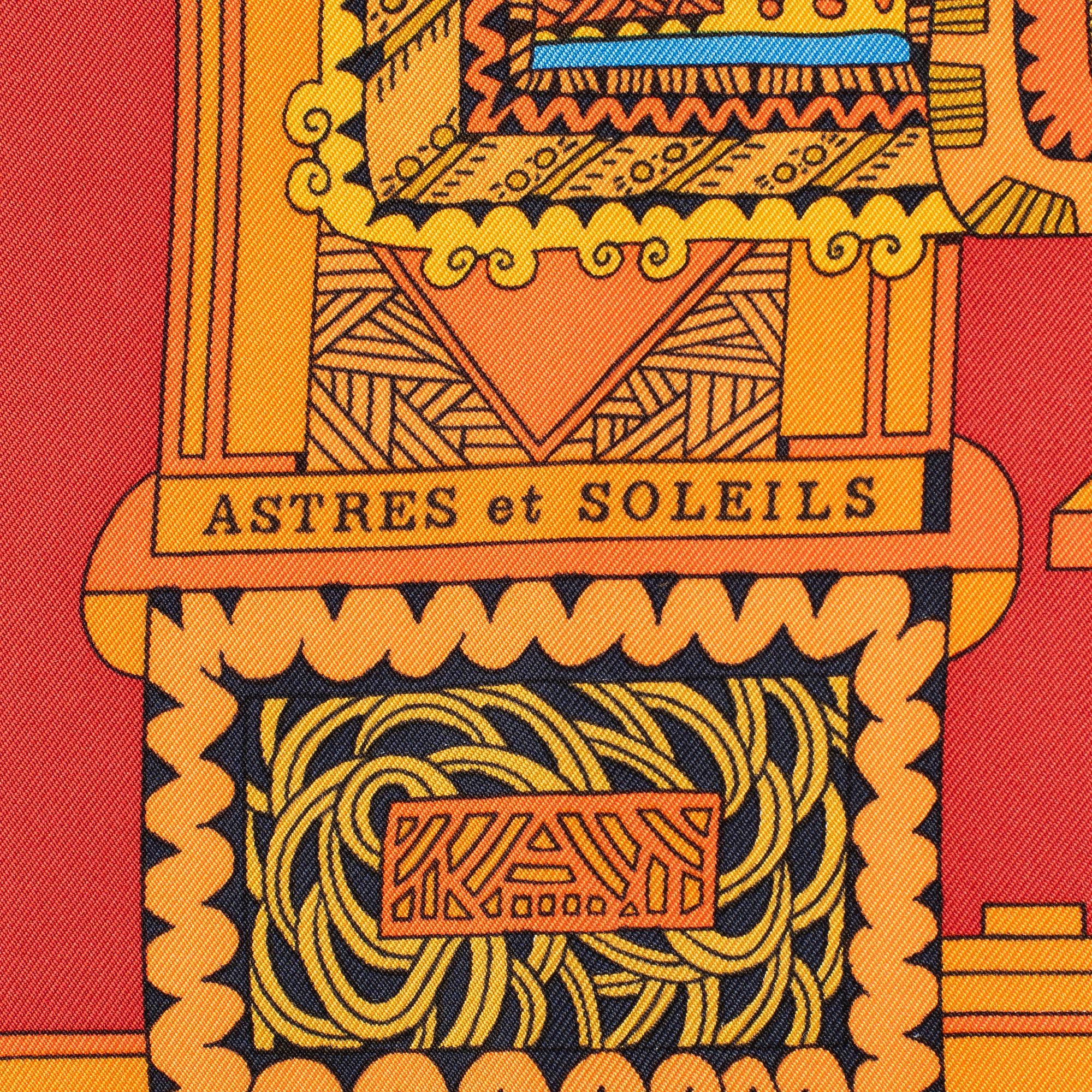 Hermès, scarf, "Astres et Soleils".