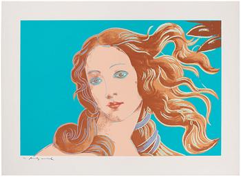 442. Andy Warhol, "Venus", ur: "Details of renaissance paintings (Sandro Botticelli, Birth of Venus, 1482)".