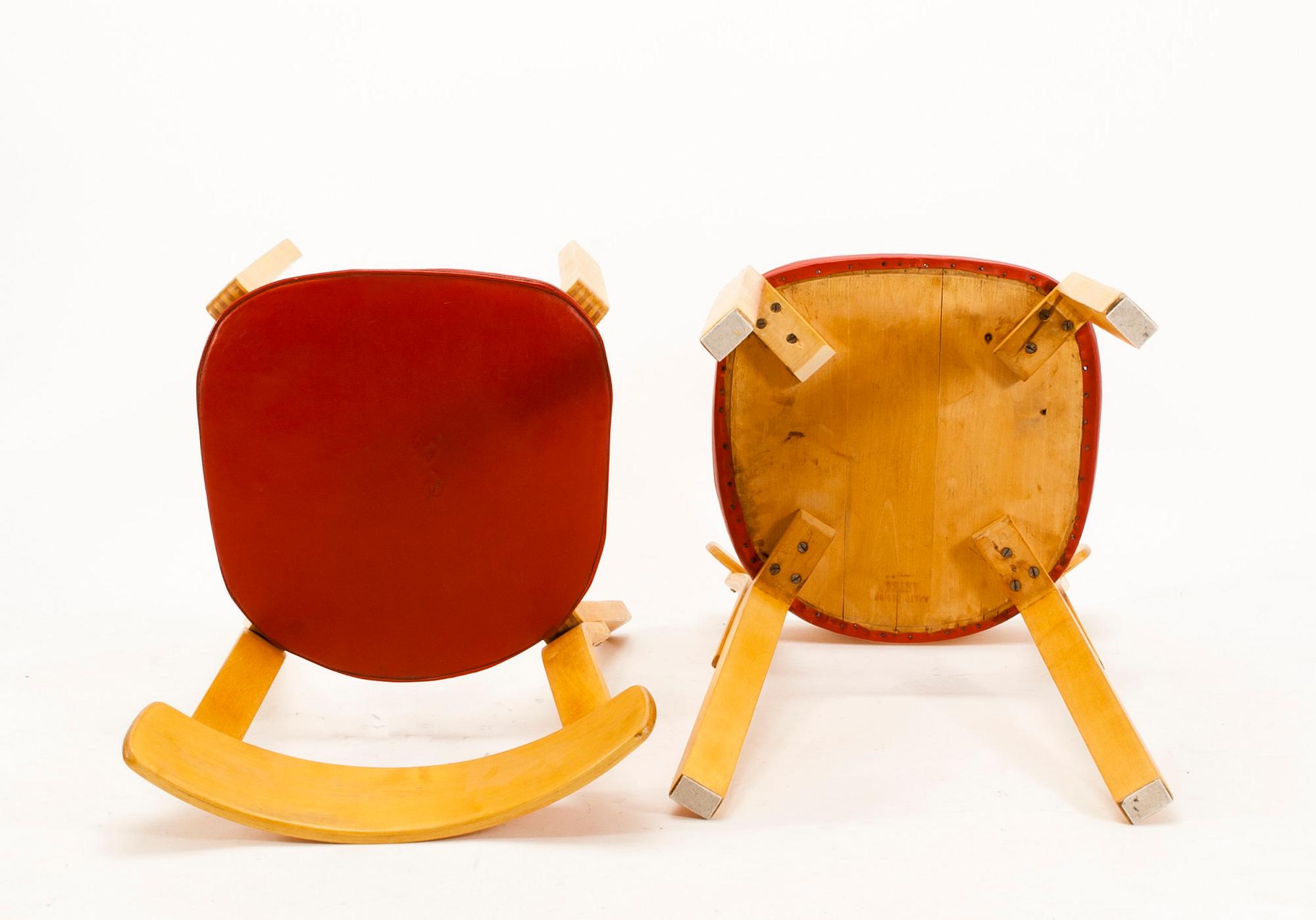 STOLAR, 4 st, modell 69, Alvar Aalto, Artek, 1940-tal.